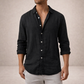 Men's Linen Shirt - Black