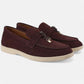 Old Money Lady Loafers - Wine Red maroon tone