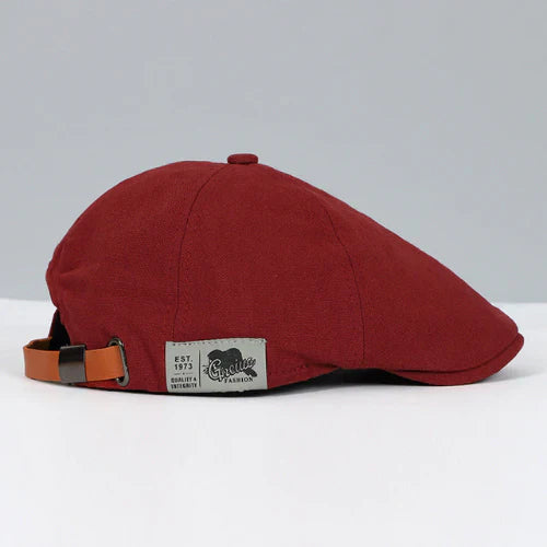 Button Top Paneled Buckled Ivy Cap - view 3