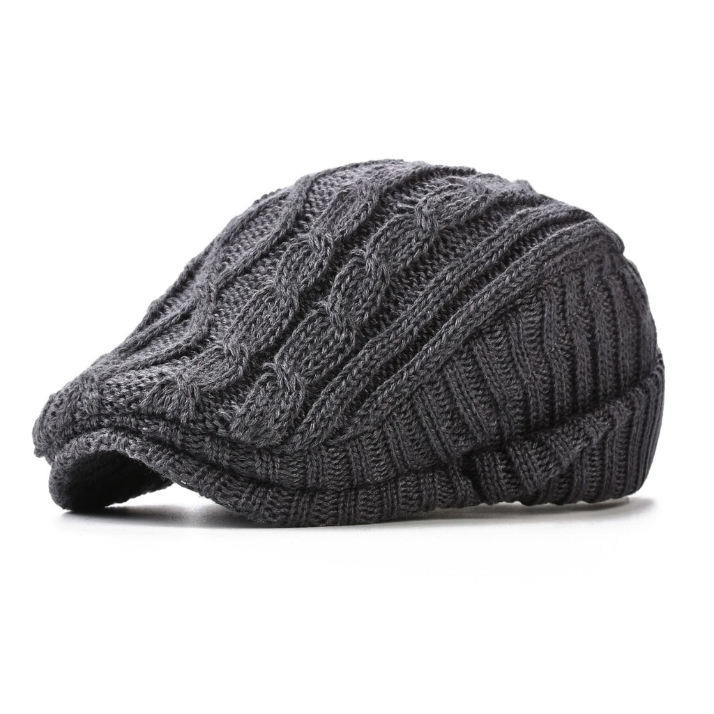 Cable Knitted Textured Flat Cap - view 1