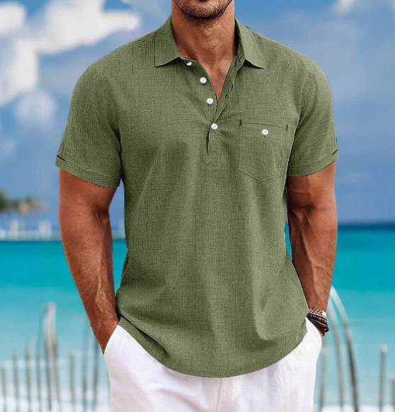 Collared Short Sleeve Shirt - view 5