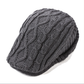 Cable Knitted Textured Flat Cap - view 2