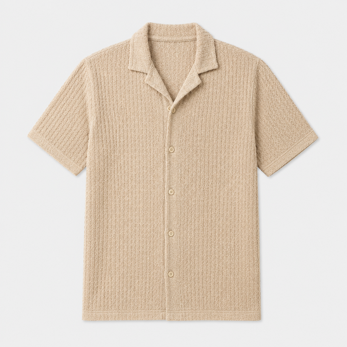 Elegant Smart Casual Shirt - Beige flat