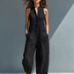 Solid Straight Cut Jumpsuit - view 10