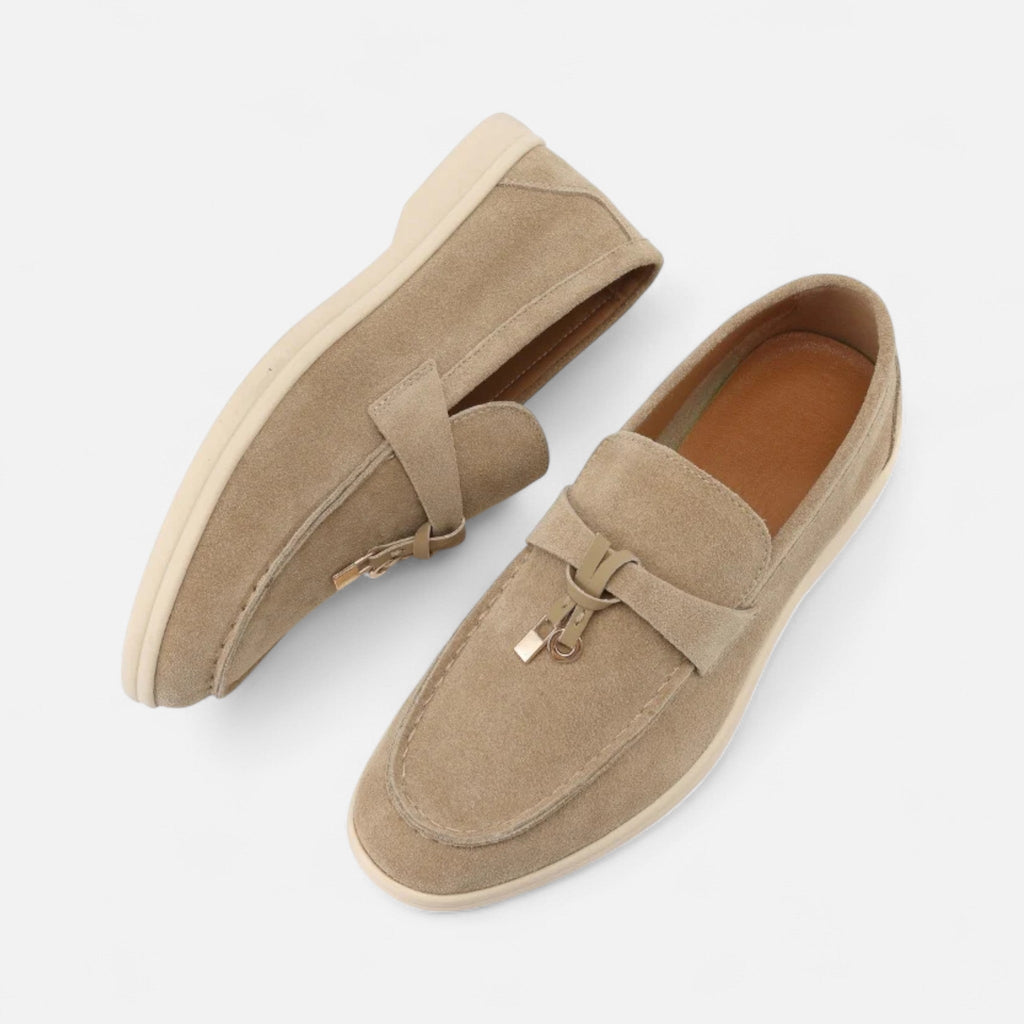 Old Money Lady Loafers - Khaki tan