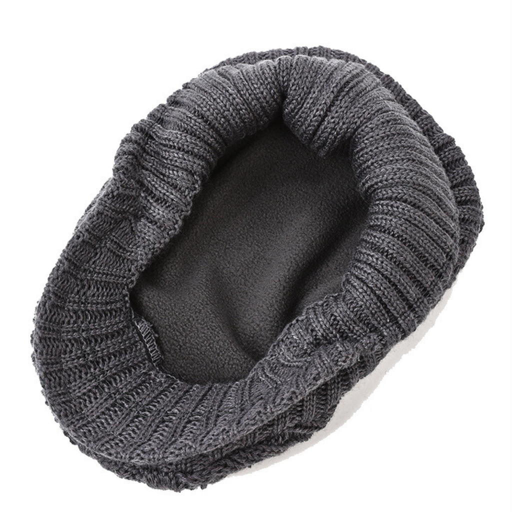 Cable Knitted Textured Flat Cap - view 3
