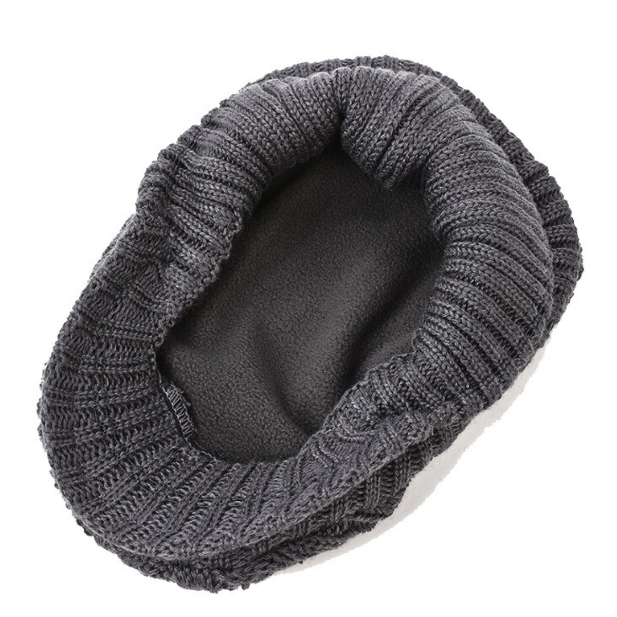 Cable Knitted Textured Flat Cap - view 3