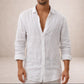 Men's Linen Shirt - White