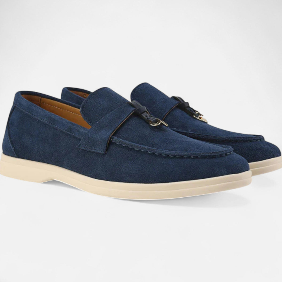 Old Money Lady Loafers - Fog Blue