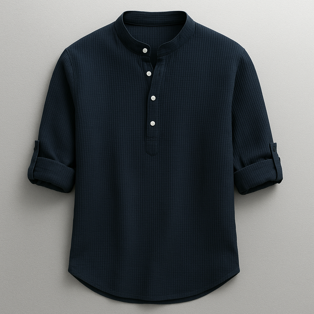 Hudson Henley Shirt - Navy