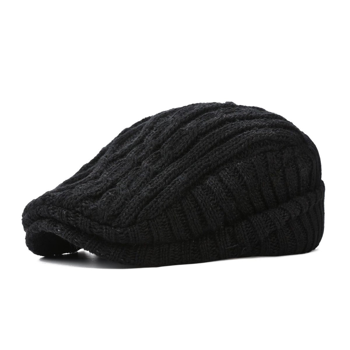 Cable Knitted Textured Flat Cap - view 6