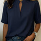 Split Neckline Blouse - view 8
