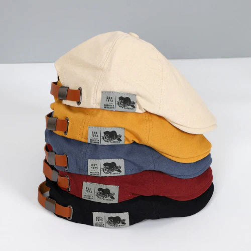 Button Top Paneled Buckled Ivy Cap - view 2