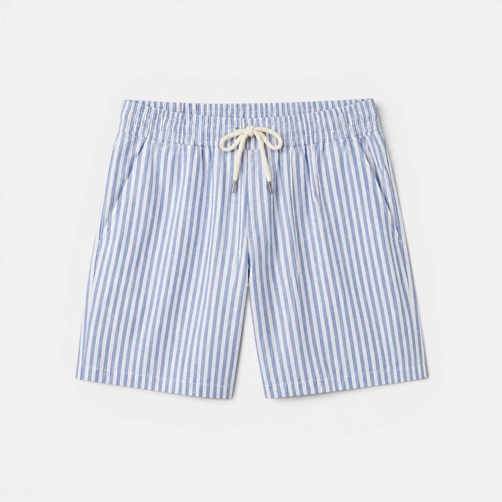 Striped Summer Shorts - drawstring detail