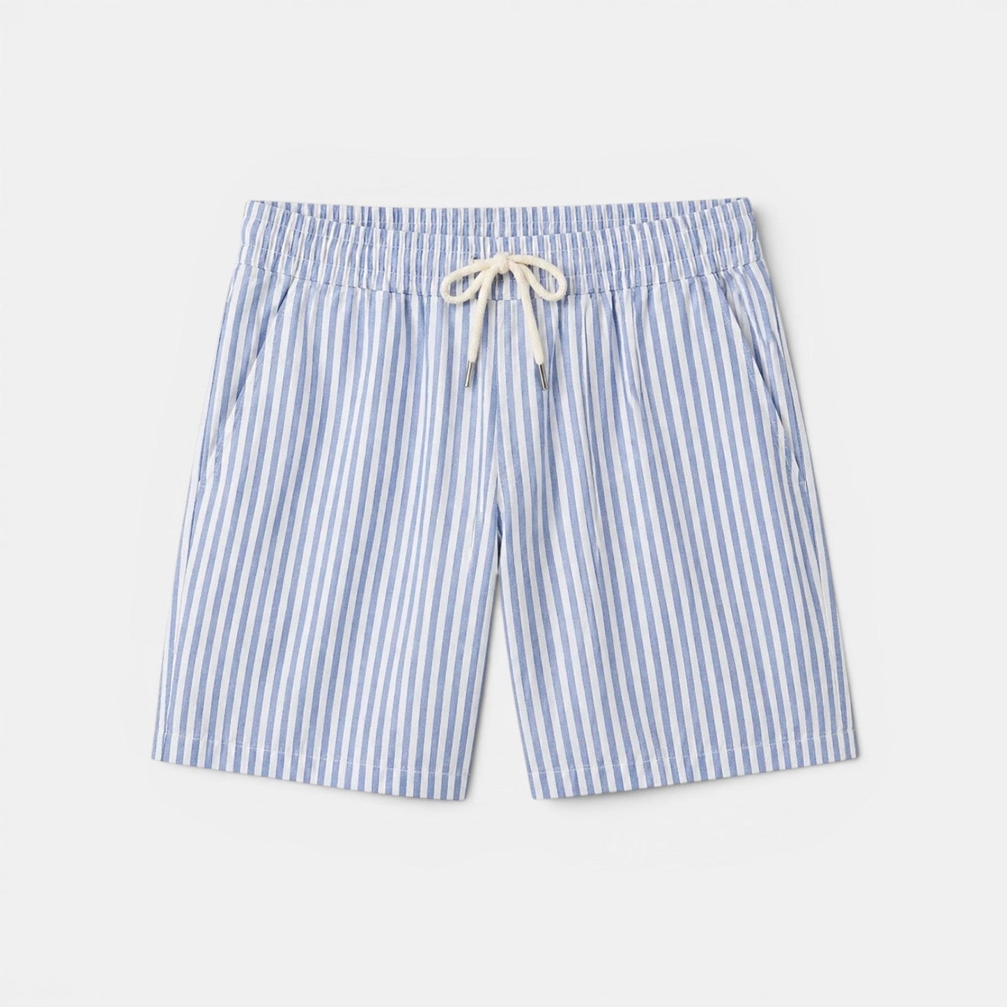 Striped Summer Shorts - drawstring detail
