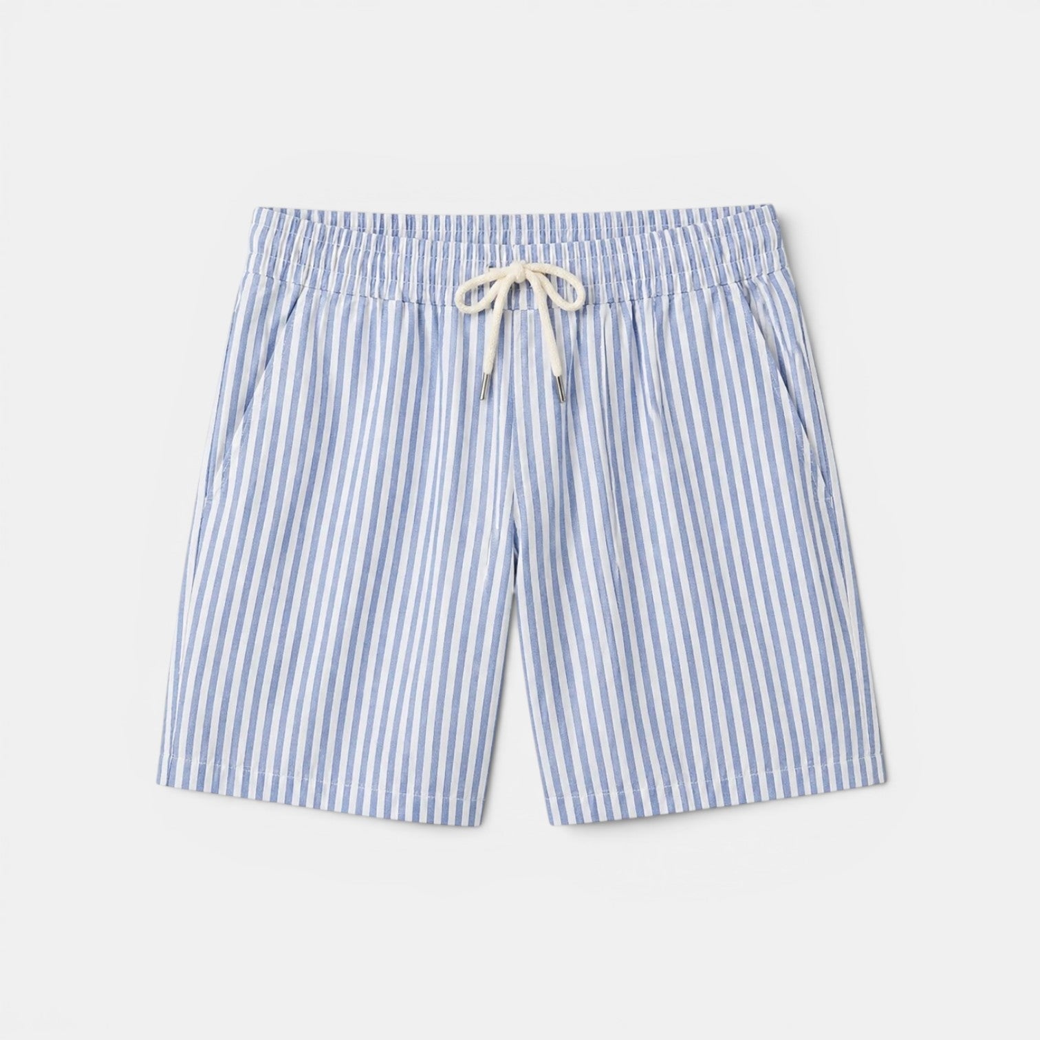 Striped Summer Shorts - drawstring detail