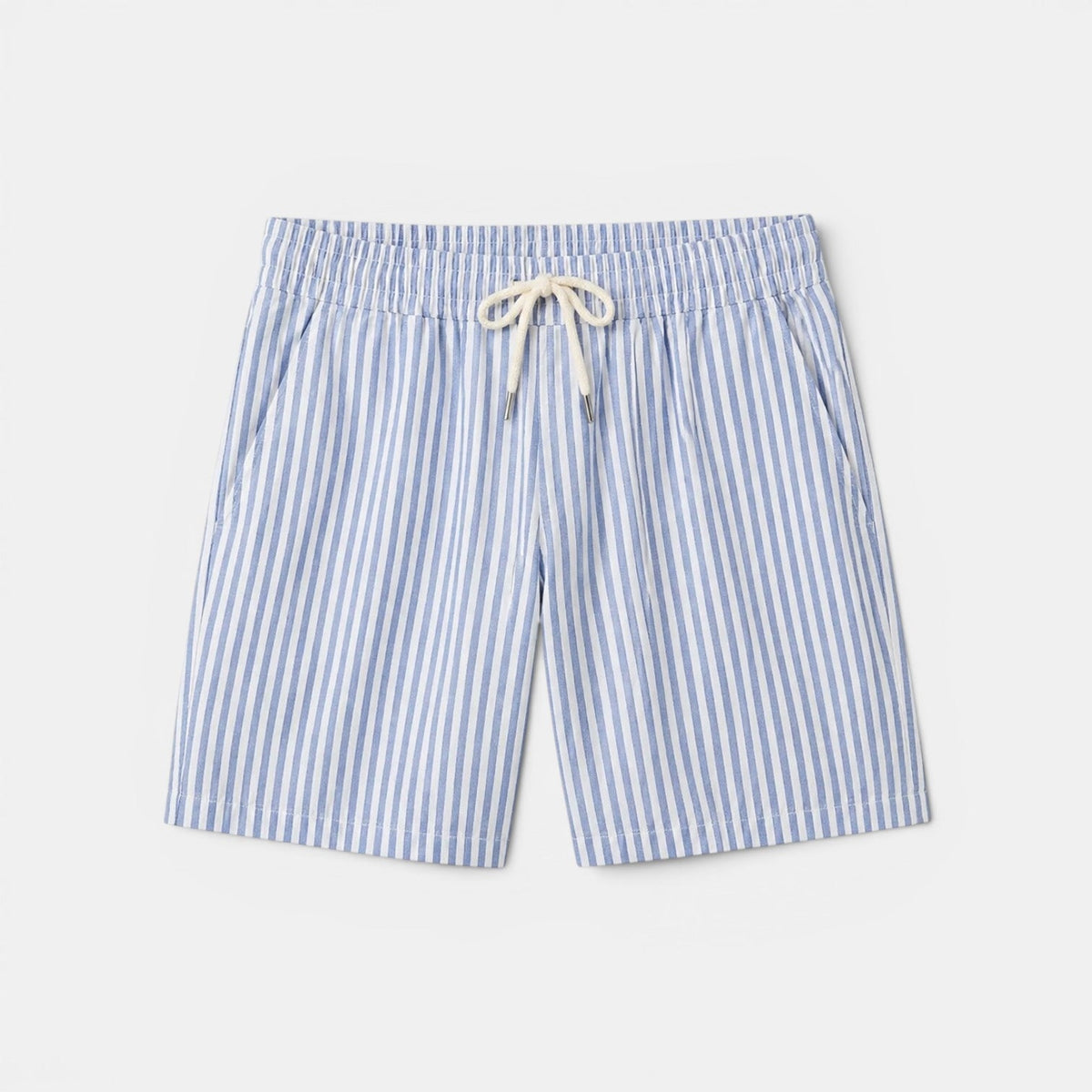 Striped Summer Shorts - drawstring detail
