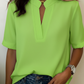Split Neckline Blouse - view 4
