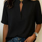 Split Neckline Blouse - view 7