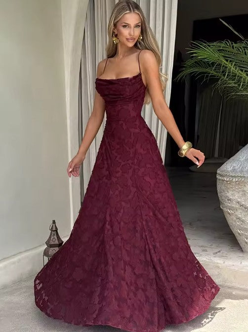 Luna Soirée Dress - back view