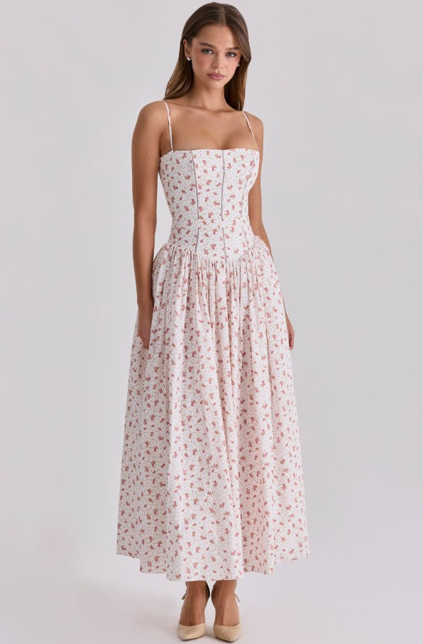 Ysabella Midi Dress - back view