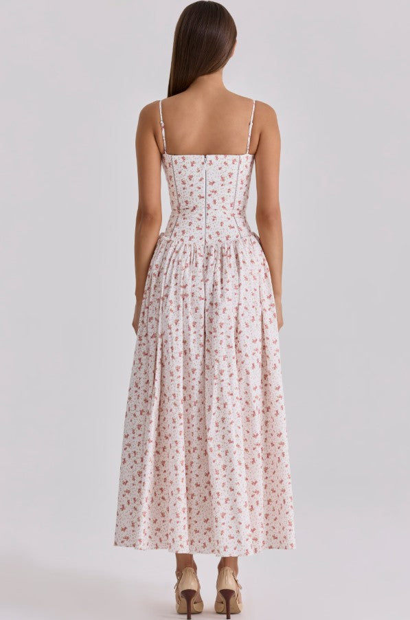 Ysabella Midi Dress - fabric detail