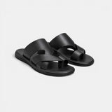 Comfortable Leather Sandals - Black main