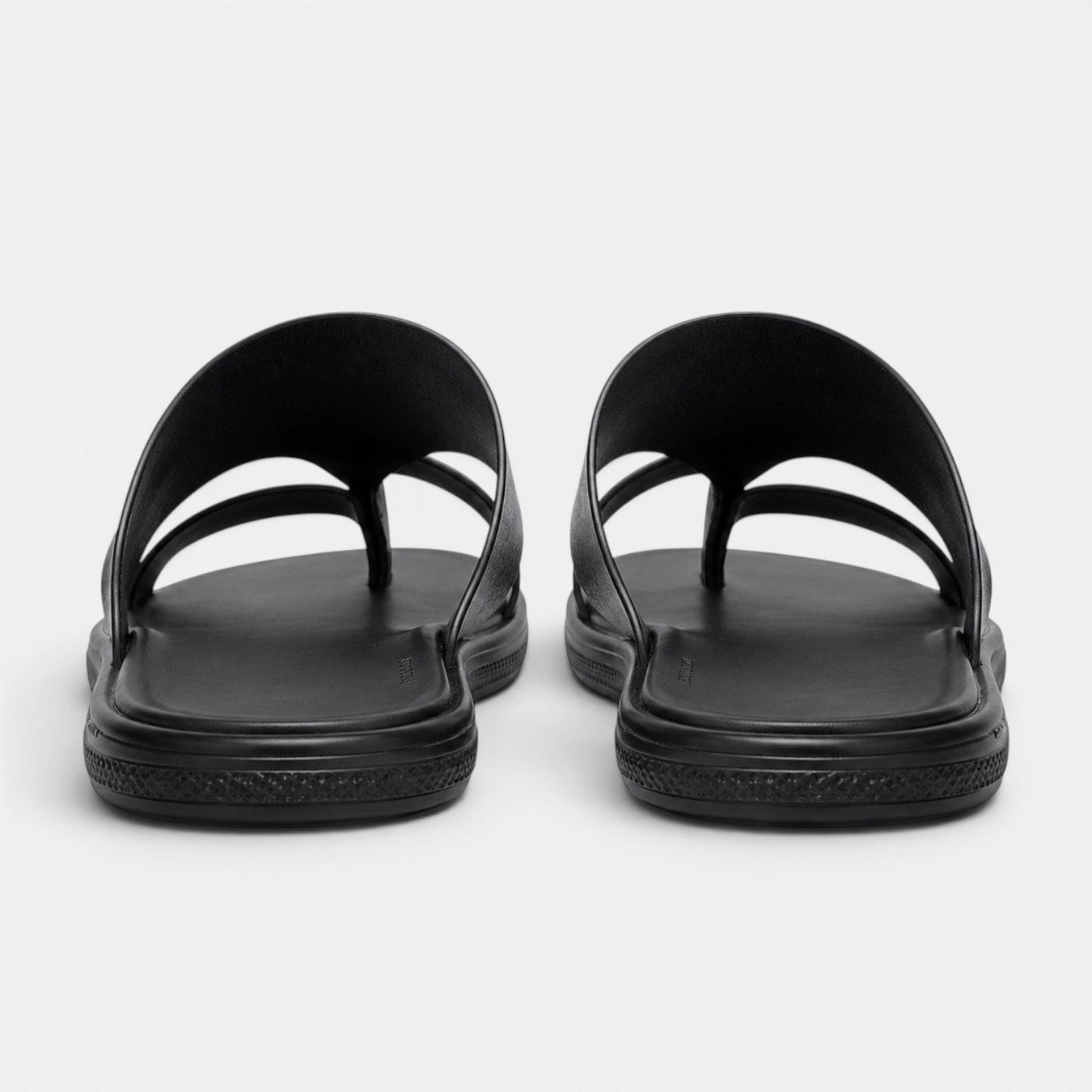 Comfortable Leather Sandals - Black pair