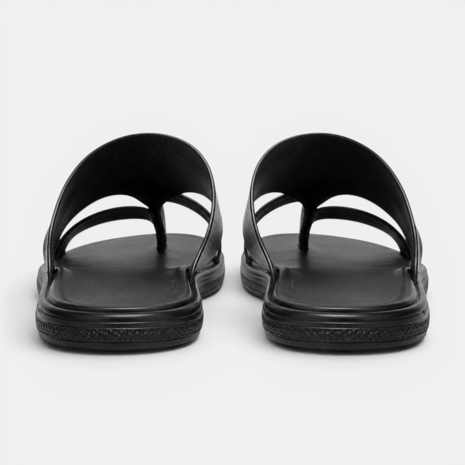 Comfortable Leather Sandals - Black pair