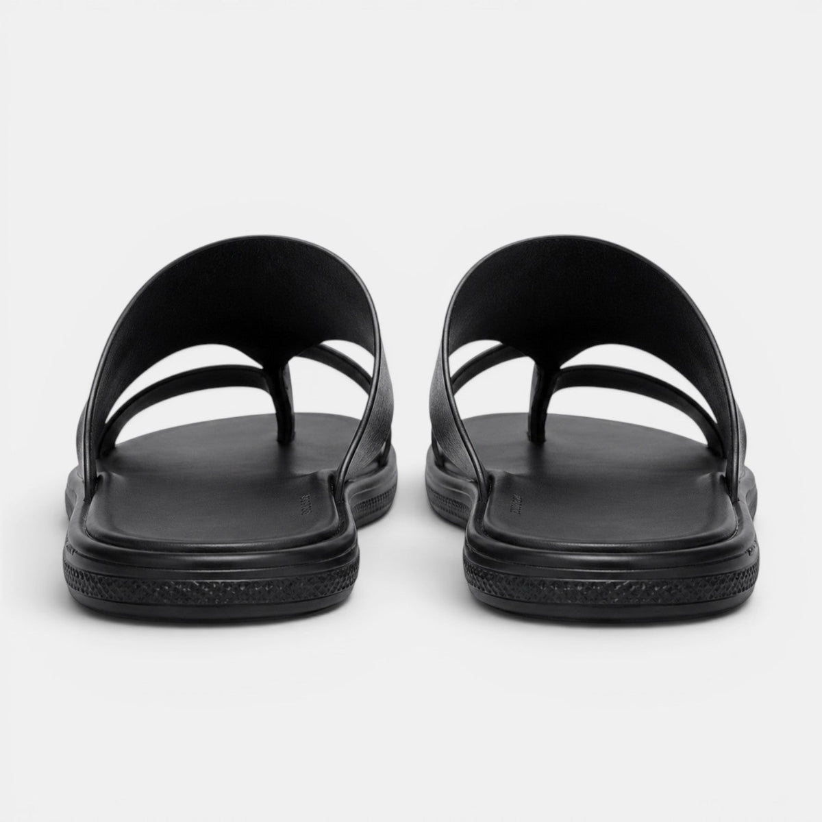 Comfortable Leather Sandals - Black pair