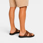 Comfortable Leather Sandals - Brown styled 2