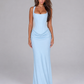 Bodycon Corset Maxi Dress - Baby Blue