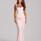 Bodycon Corset Maxi Dress - Blush