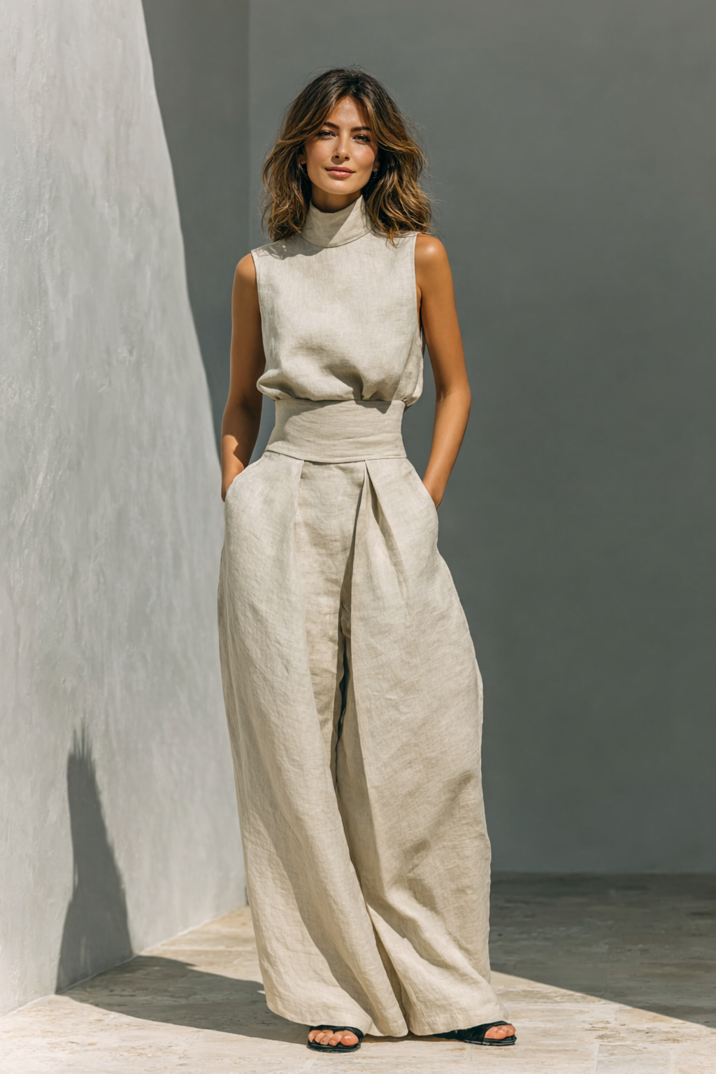 Pleated Two-Piece Set - view 2