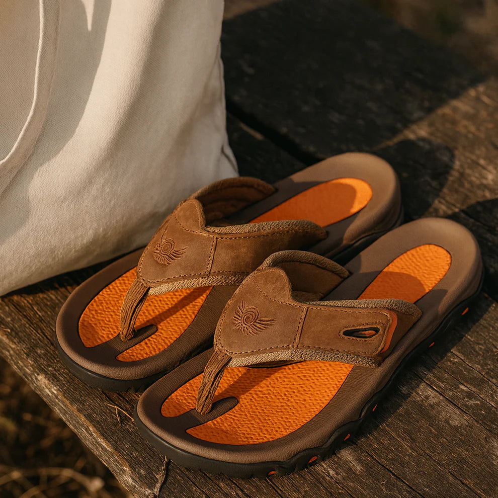 Langford Leather Sandals - top view