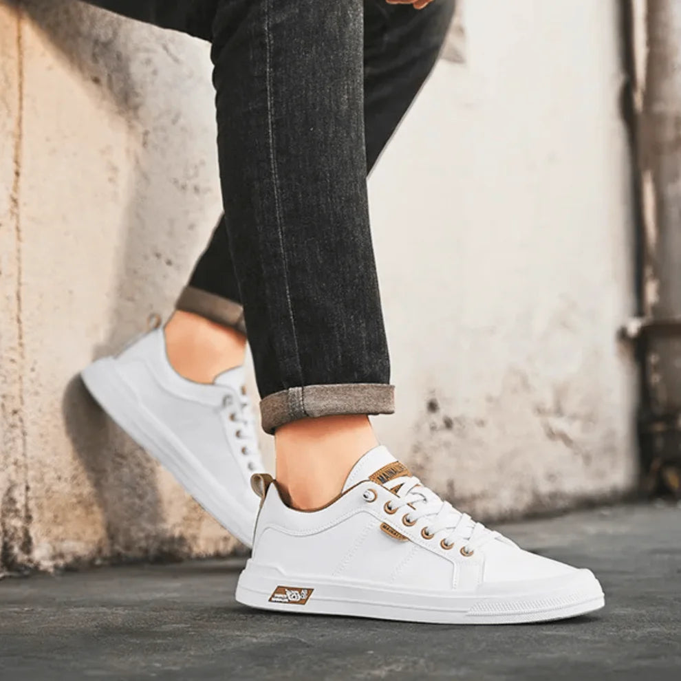 Harrington Leather Sneakers - elegant casual