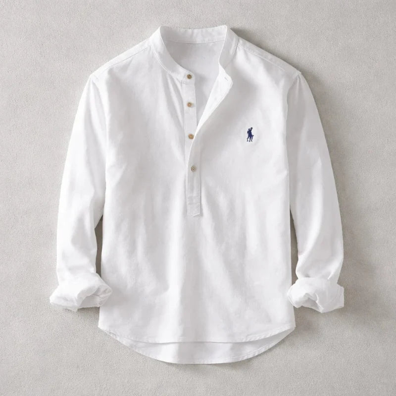 Osaka Henley Linen Shirt - casual chic summer