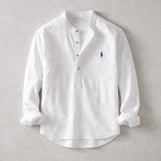 Osaka Henley Linen Shirt - casual chic summer