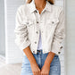 Cropped Denim Jacket - White