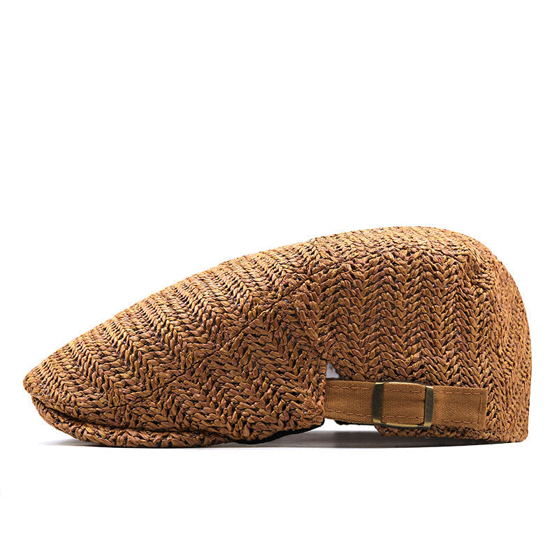 Woven Patterned Flat Buckled Cap - detail 1