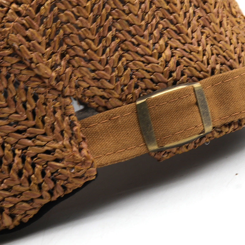 Woven Patterned Flat Buckled Cap - detail 3