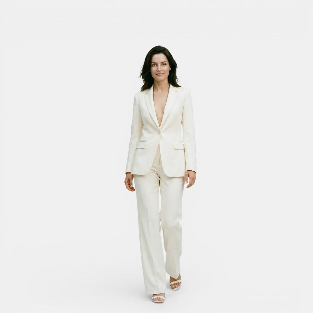 Tailored Suit Set - White front