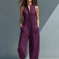 Solid Straight Cut Jumpsuit - view 5