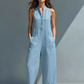 Solid Straight Cut Jumpsuit - view 7