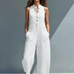 Solid Straight Cut Jumpsuit - view 4