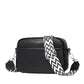 Leather Crossbody Bag - Black
