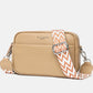 Leather Crossbody Bag - Beige