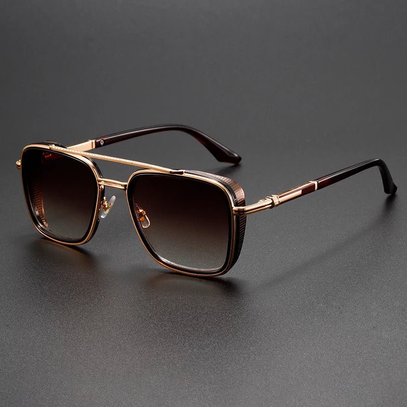 Valerio Sunglasses - side view double bridge detail