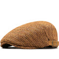Woven Patterned Flat Buckled Cap - main