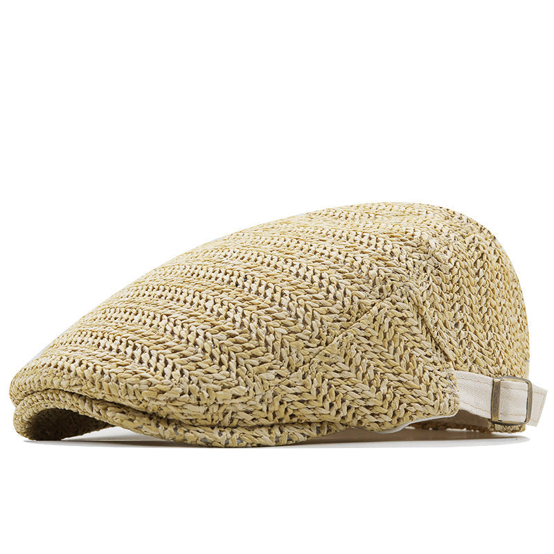 Woven Patterned Flat Buckled Cap - view 2